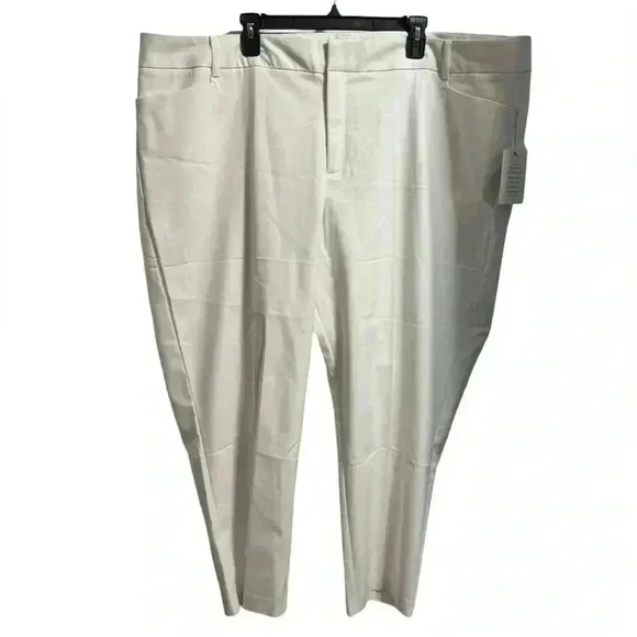 NWT Eloquii White Pants Size 26 Short - Picture 1 of 5